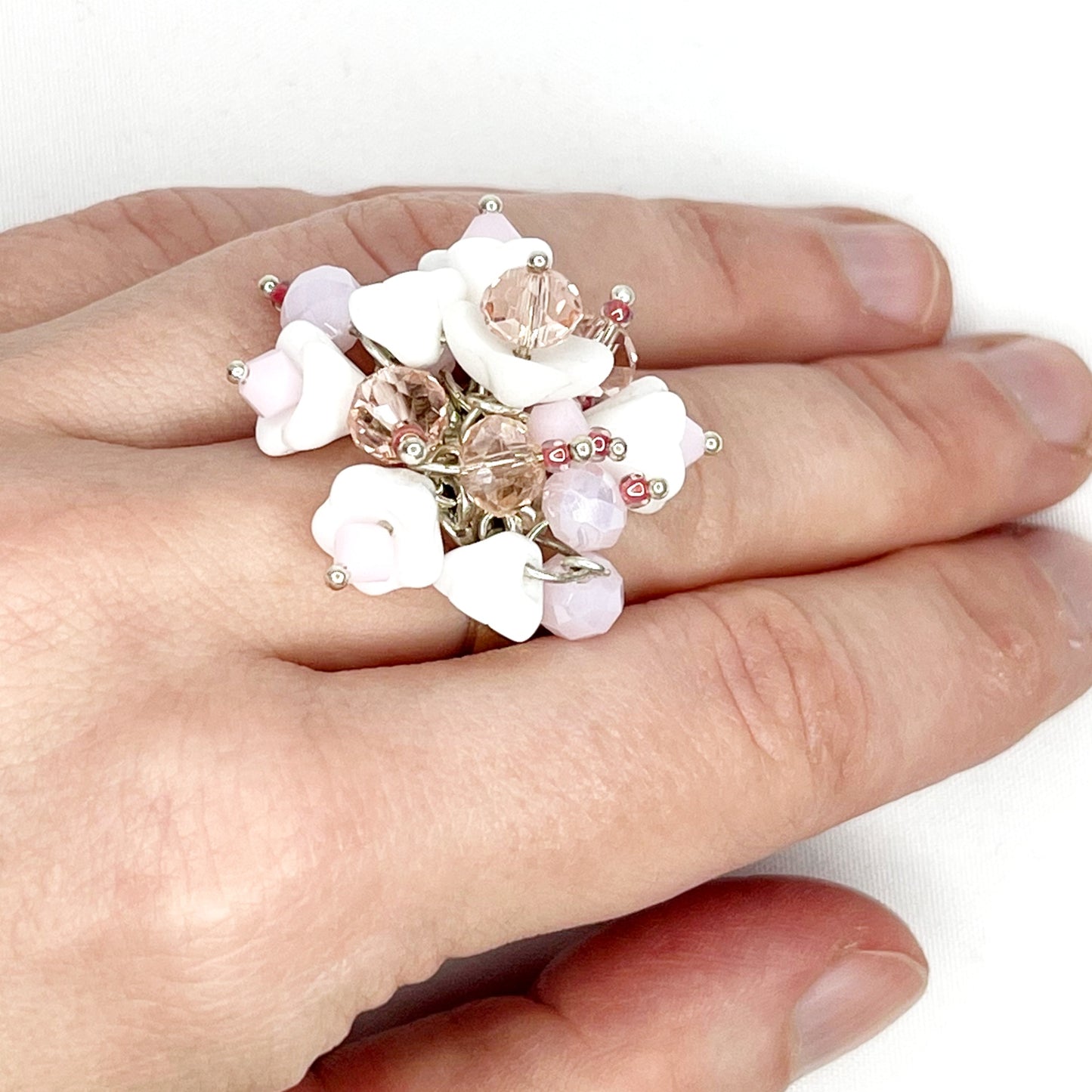 Cherry Blossom Cluster Ring