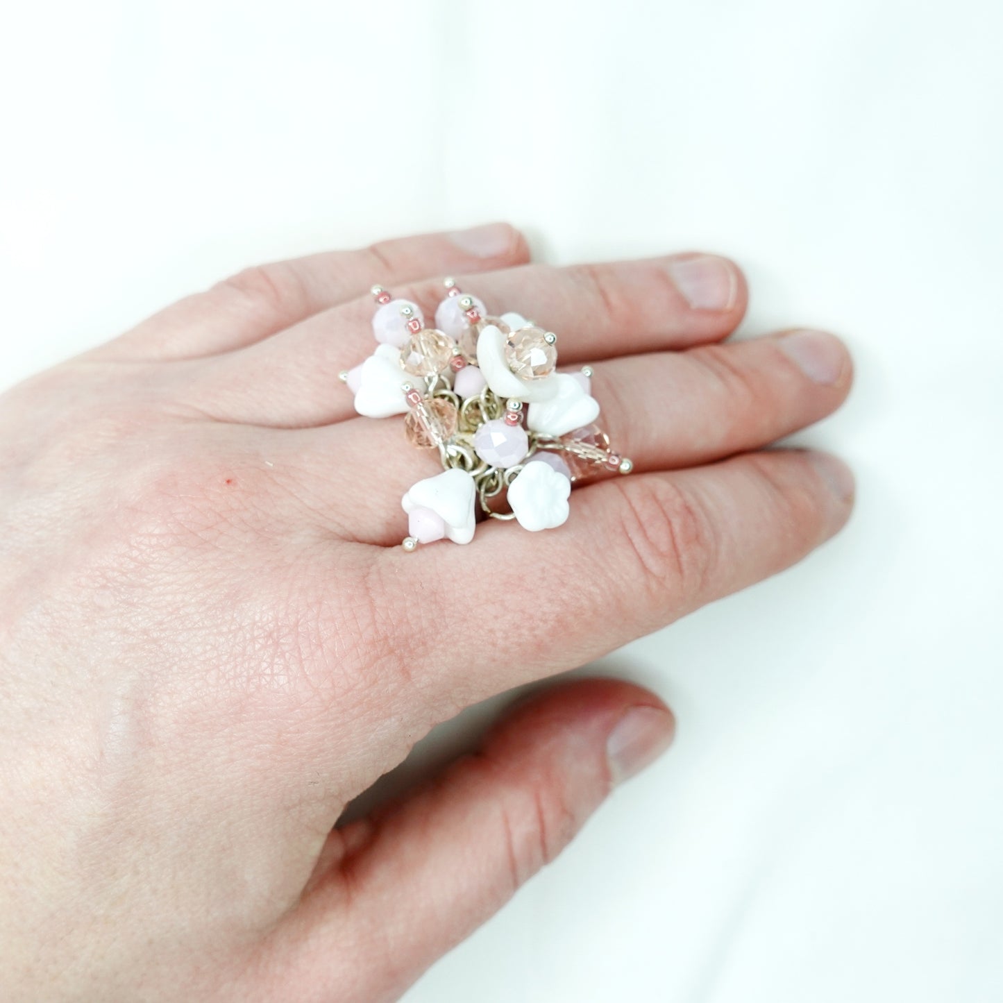 Cherry Blossom Cluster Ring