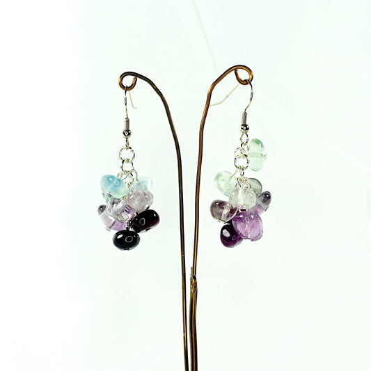 Agate Cluster Earrings