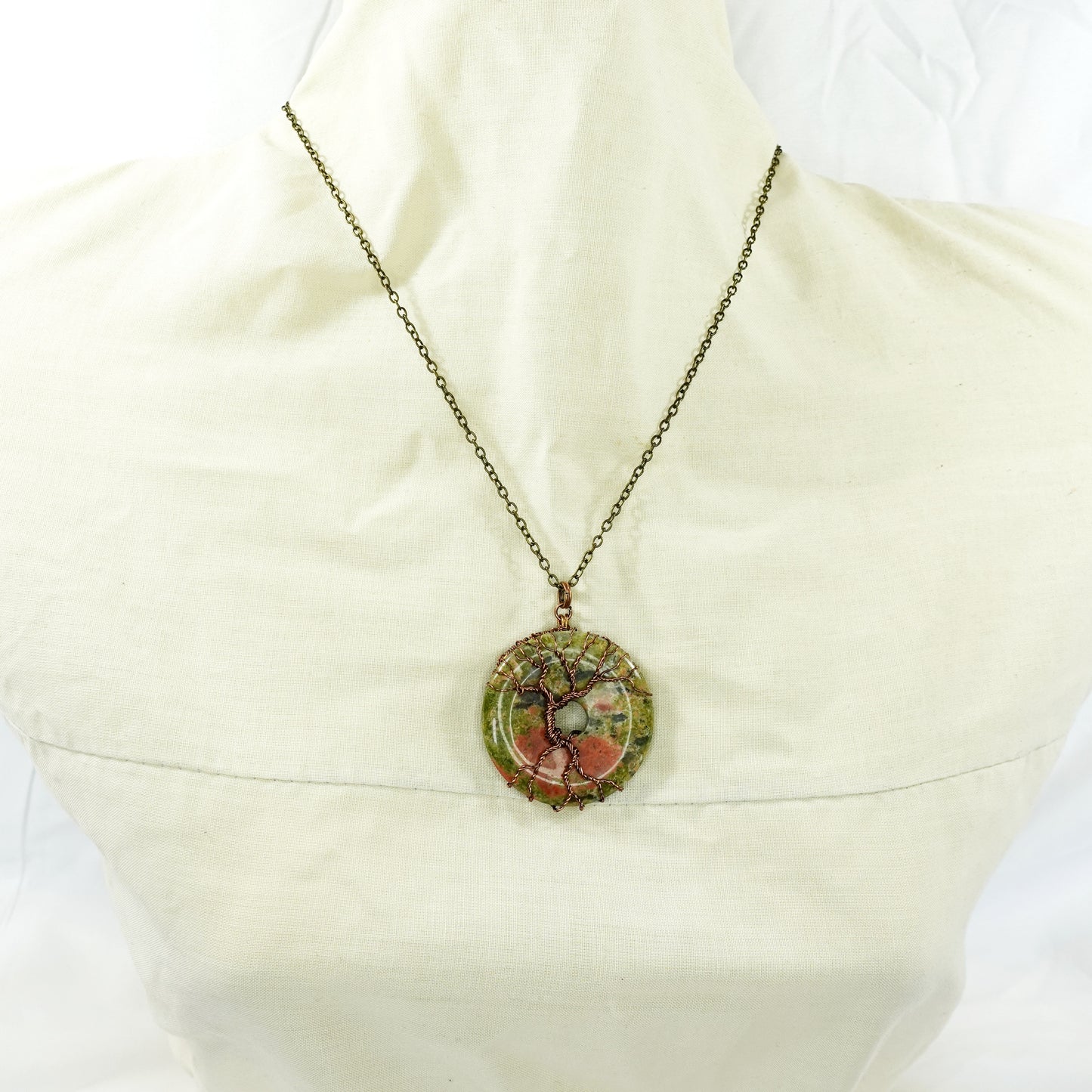 Unakite Tree Necklace