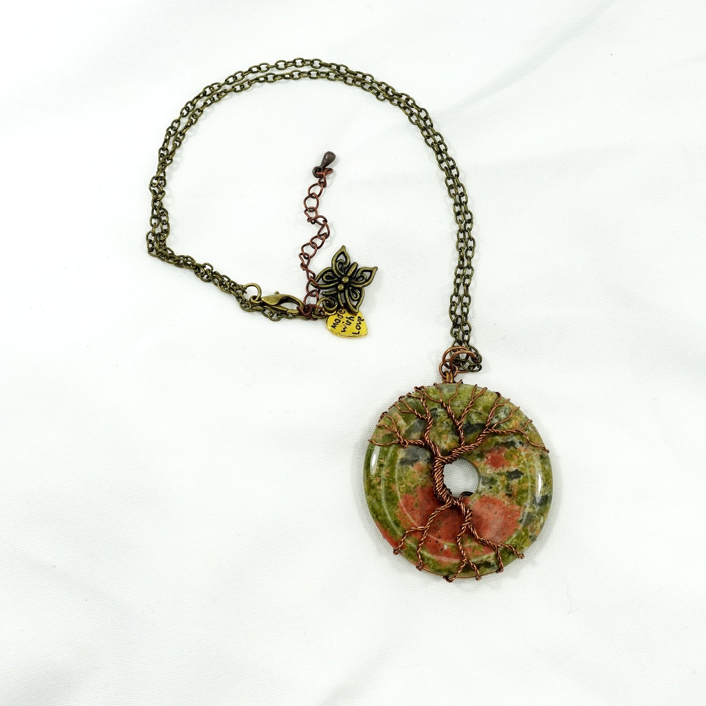 Unakite Tree Necklace