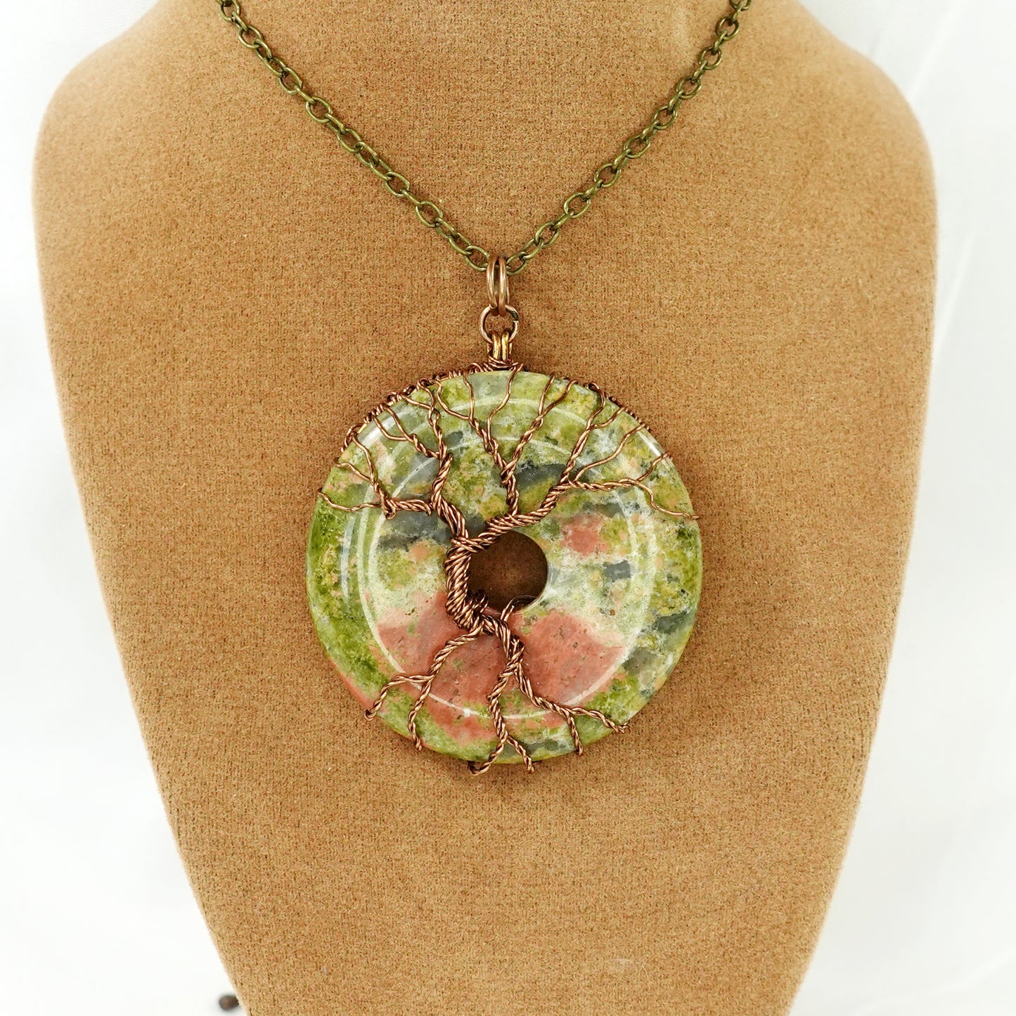 Unakite Tree Necklace